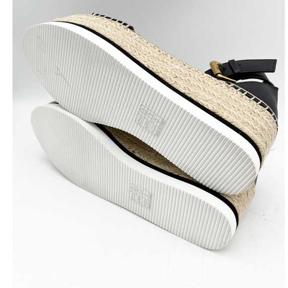 See by Chloe Glyn black espadrille sandal wedges - Picture 9 of 11